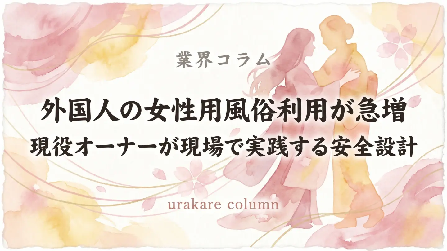 外国人女性の女性用風俗利用と安全設計 — 多文化対応のカウンセリングイメージ