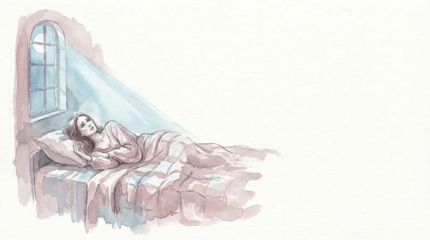 日本の女性の自己肯定感の低さ — 7カ国比較調査のイメージ。俯く女性のシルエットの水彩イラスト